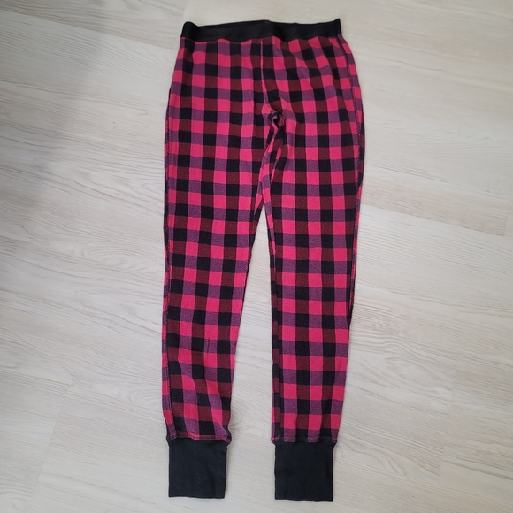 VICTORIA SECRET Pink And Black Thermal Pajama Set Size Small - Picture 4 of 10